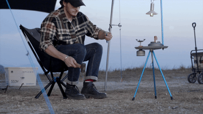 HALOXEEN All-in-One Modular Camping Gear – Transforms into 7+ Tools