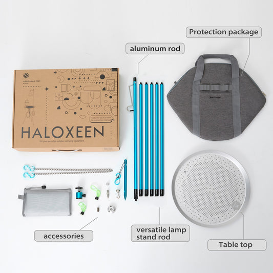 HALOXEEN Modular Camping Gear Accessories – DIY Expansion Parts Kit